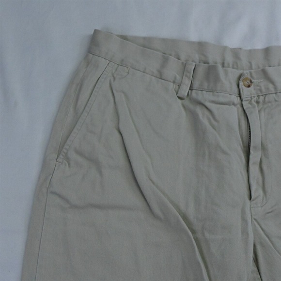 Polo Ralph Lauren‎ 33 x 9" Khaki Recent Flat Front Chino Shorts - Picture 2 of 5